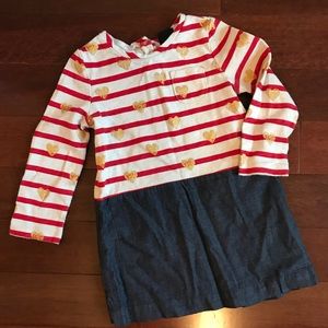 Baby gap red white and blue dress